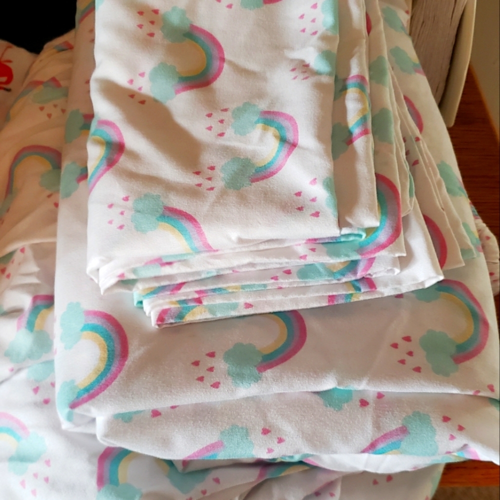 Rainbow kids sheet set- Full